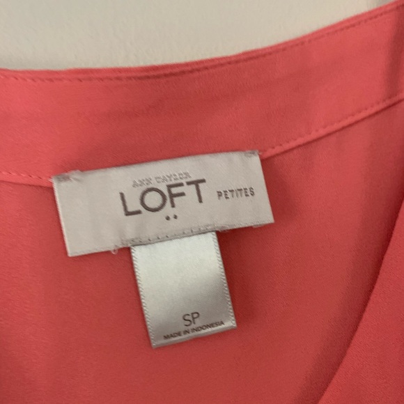 Loft Coral Tank Top Size Petite Small Petite - Picture 5 of 6